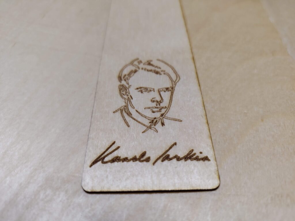 Kirjanmerkki Kaarlo Sarkia